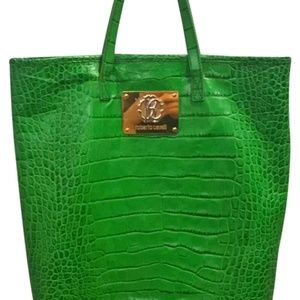 Roberto Cavalli Green Hobo Bag